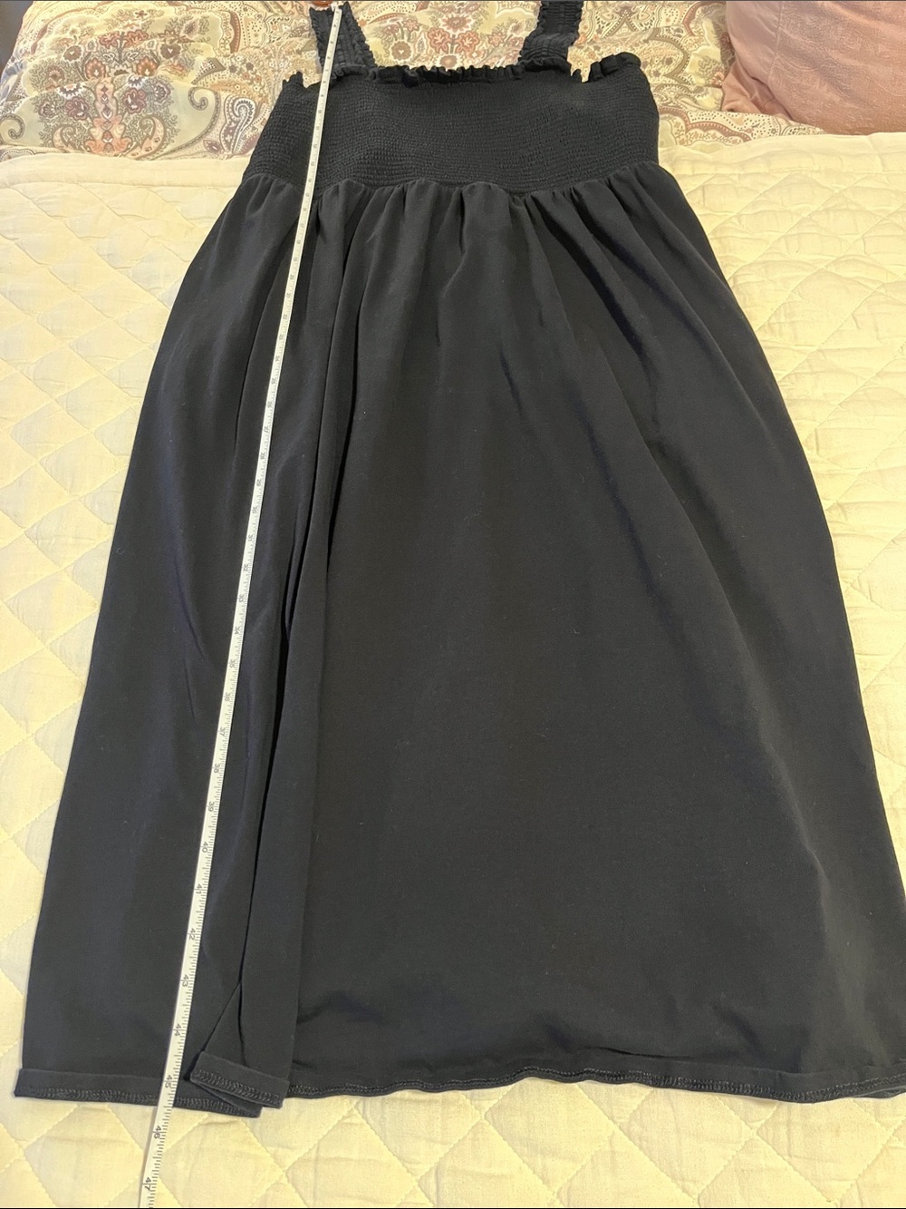 ON Black Smocked Midi Dress 2x 18 20 - Picture 6 of 7
